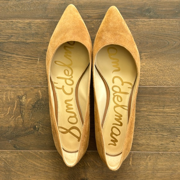 Sam Edelman Pointed Toe Suede Flats - Picture 1 of 4